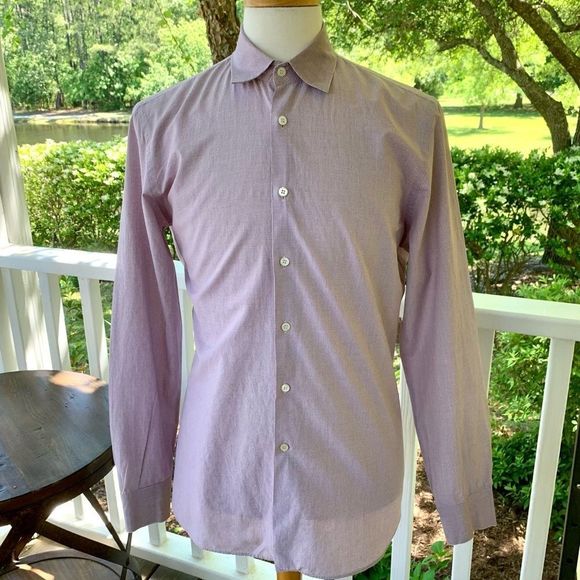 Prada Other - Prada Dress Shirt. Pink/Charcoal. Size 42/16.5